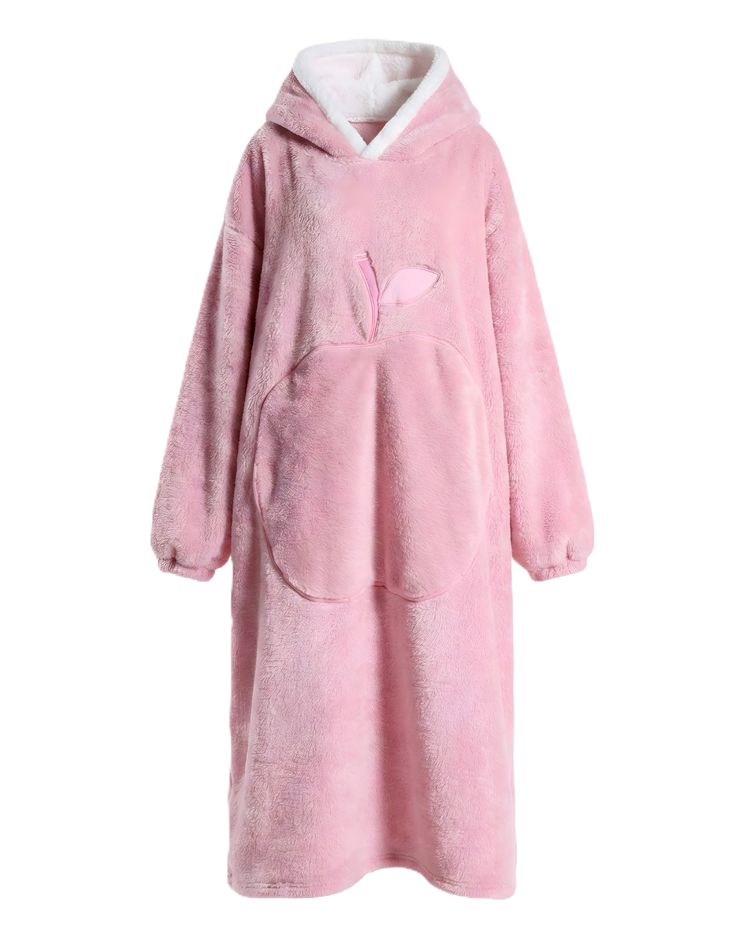 Manta polar de invierno con capucha de felpa y microfibra
